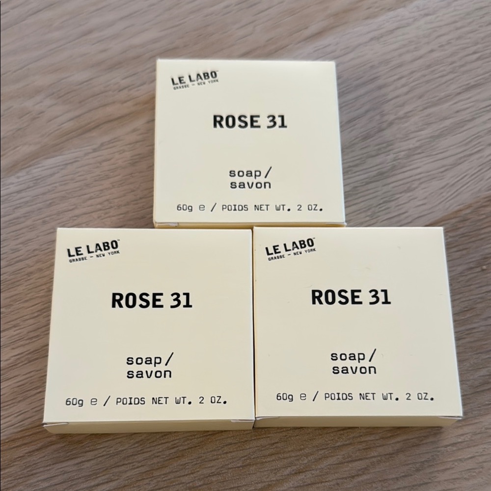 Le Labo Rose 31 3 Piece Soap Set